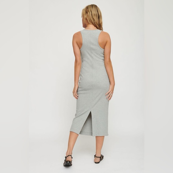 Dynamite Light Gray Midi Dress - Picture 3 of 6